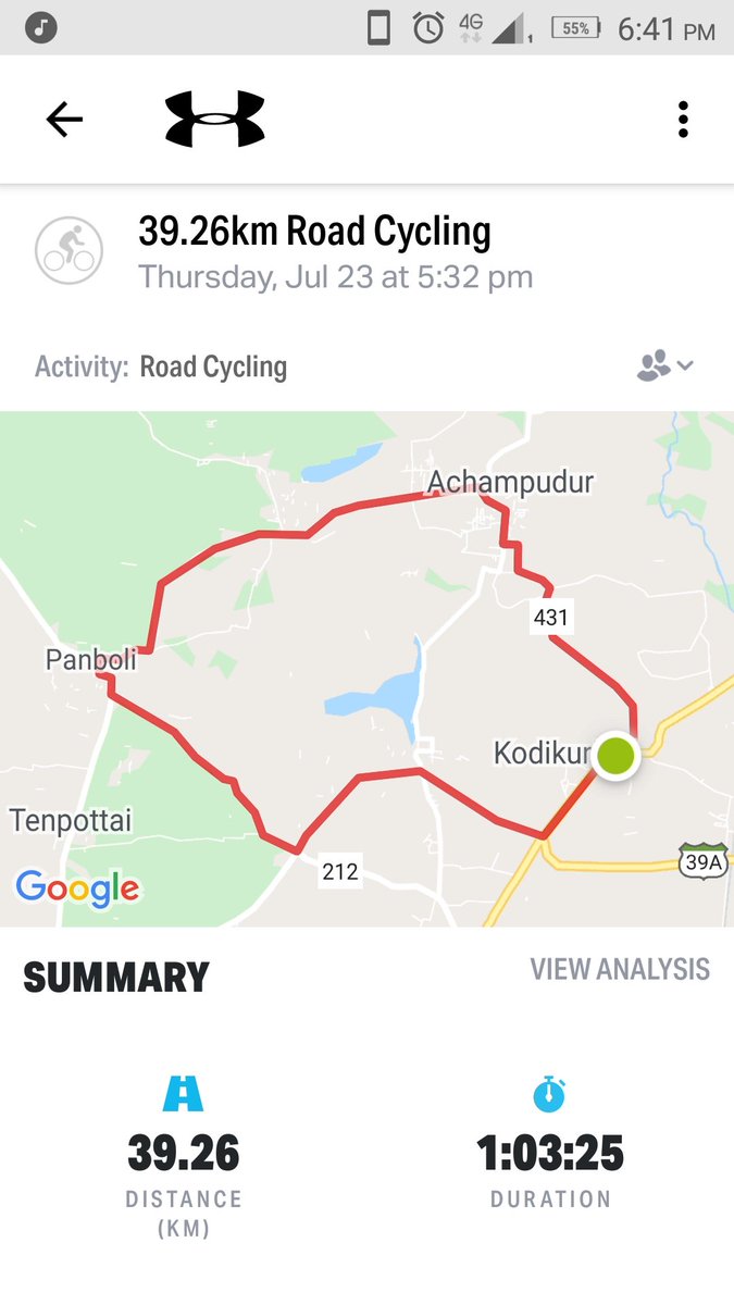 Tamil14951's tweet photo. Today mor+eve #40kms completed.. #MMDDDDLCTworkout @arya_offl Not #39kms .... App was confised😫😫😓.. eve #20kms only... But tyming was perfect.. suggest me any good accurate app plz... 🚴🚵🚴🚵 https://t.co/osqWFhezPo