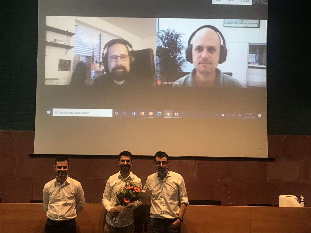 QBIS-CAT Research Group (@qbiscat_udg) on Twitter photo We have a new doctor in the group! Congratulations <a href="/FuertesCarles/">Carles Fuertes</a> for an excellent work and an excellent presentation! #NewDoctor
<a href="/ribas_xavi/">xribas</a> <a href="/mvdelius/">Delius Lab 🇪🇺🇺🇦</a> <a href="/LledoAgus/">Agustí Lledó</a> <a href="/udgdoctorat/">Escola de Doctorat de la UdG</a> <a href="/UdGRecerca/">UdG Recerca</a> <a href="/IQCCUdG/">IQCC UdG</a> <a href="/QuimicaUdG/">Quimica UdG</a> <a href="/UdGCiencies/">Facultat de Ciències</a> We have a new doctor in the group! Congratulations <a href="/FuertesCarles/">Carles Fuertes</a> for an excellent work and an excellent presentation! #NewDoctor
<a href="/ribas_xavi/">xribas</a> <a href="/mvdelius/">Delius Lab 🇪🇺🇺🇦</a> <a href="/LledoAgus/">Agustí Lledó</a> <a href="/udgdoctorat/">Escola de Doctorat de la UdG</a> <a href="/UdGRecerca/">UdG Recerca</a> <a href="/IQCCUdG/">IQCC UdG</a> <a href="/QuimicaUdG/">Quimica UdG</a> <a href="/UdGCiencies/">Facultat de Ciències</a>