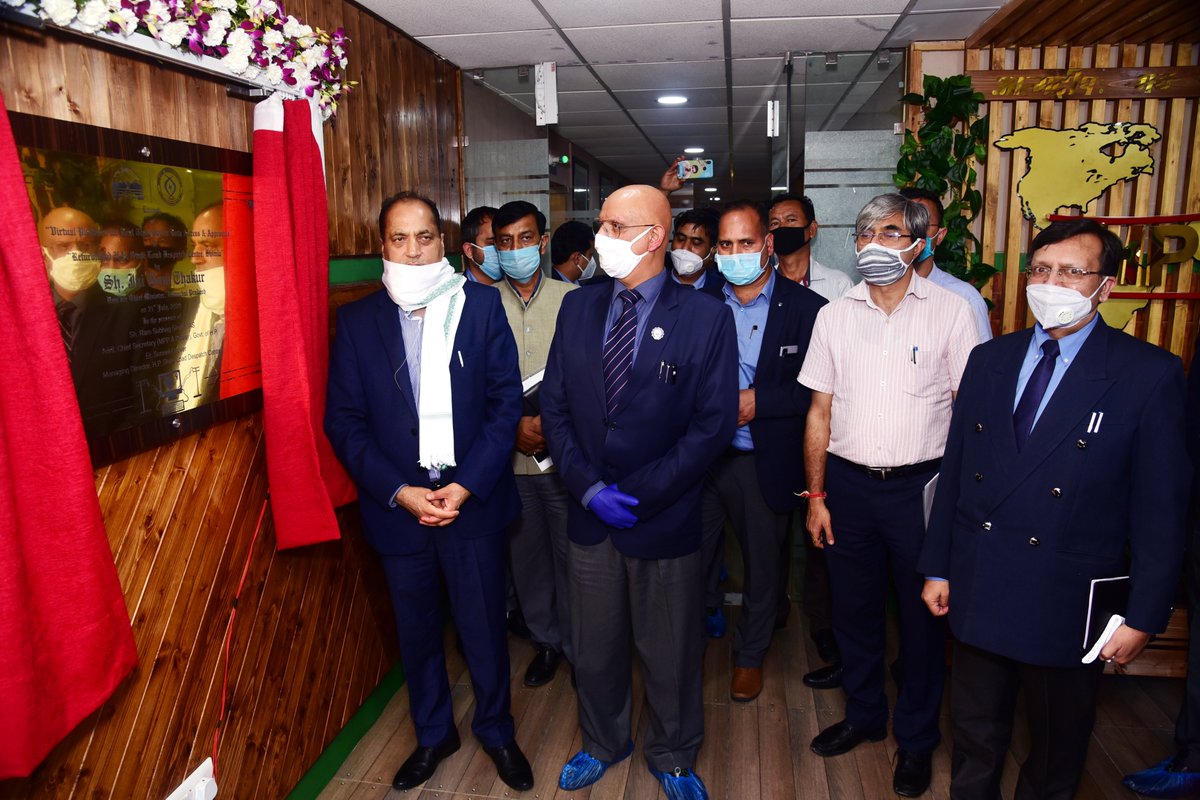 HPSLDCShimla's tweet photo. Sh. Jai Ram Thakur, Hon'ble Chief Minister Launches Virtual Platform for Real Time Power Access and Approvals at HP State Load Despatch Centre, Totu, Shimla on 21st July, 2020. https://t.co/3AdIXQ12lR