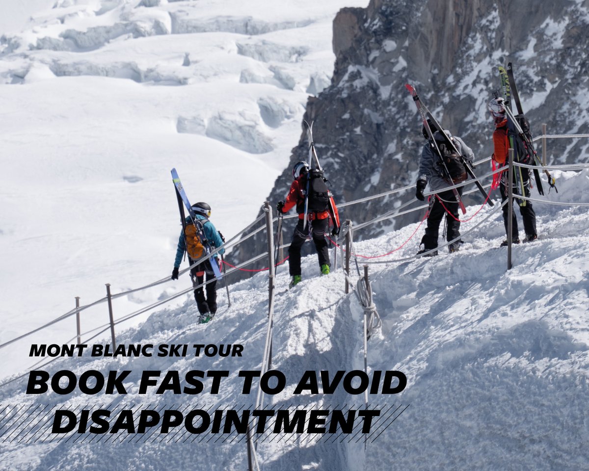 MTracks's tweet image. Book fast! 🏔⛷❄️🇫🇷

One of our most popular trips on the calendar! A brilliant week's ski touring topped off with the ski ascent (and descent!) of Mont Blanc 4808m, the highest point in Western Europe.

Book here 👉mountaintracks.co.uk/holidays/ski-m…