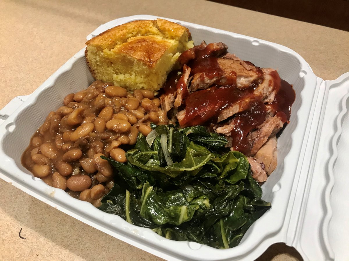 cubuffspnd's tweet photo. After 5 weeks and 1256 burgers, the burger has been benched! Now on the field---the BBQ platter! Your choice of ribs or brisket, cornbread, baked beans, and collard greens #putmeincoach #performancestartswithfood https://t.co/SYhudLn4TX