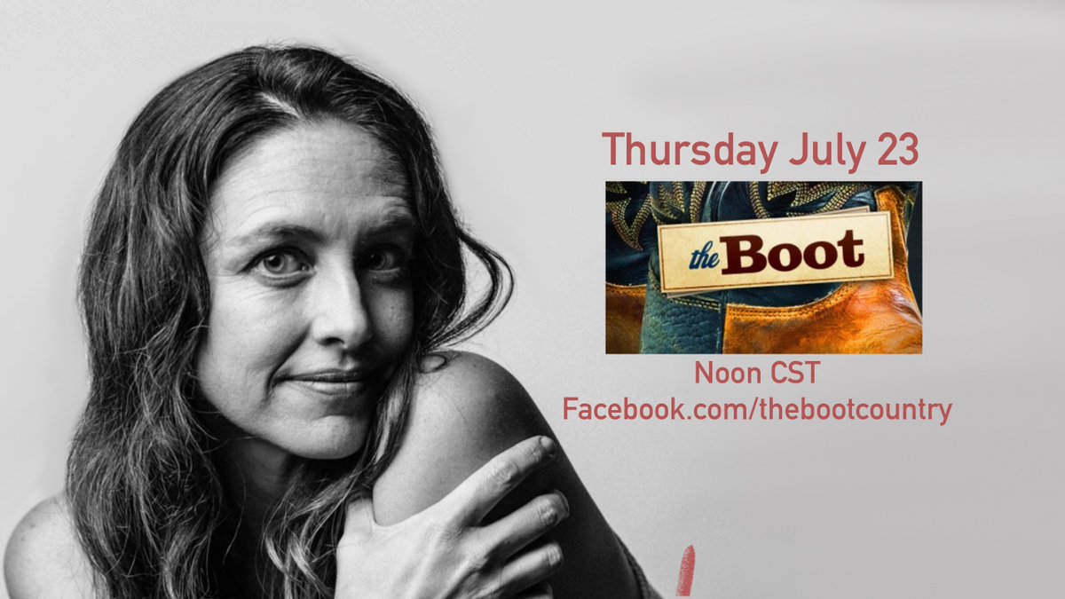 Join me at NOON CST today (Thursday July 23rd) at facebook.com/thebootcountry!