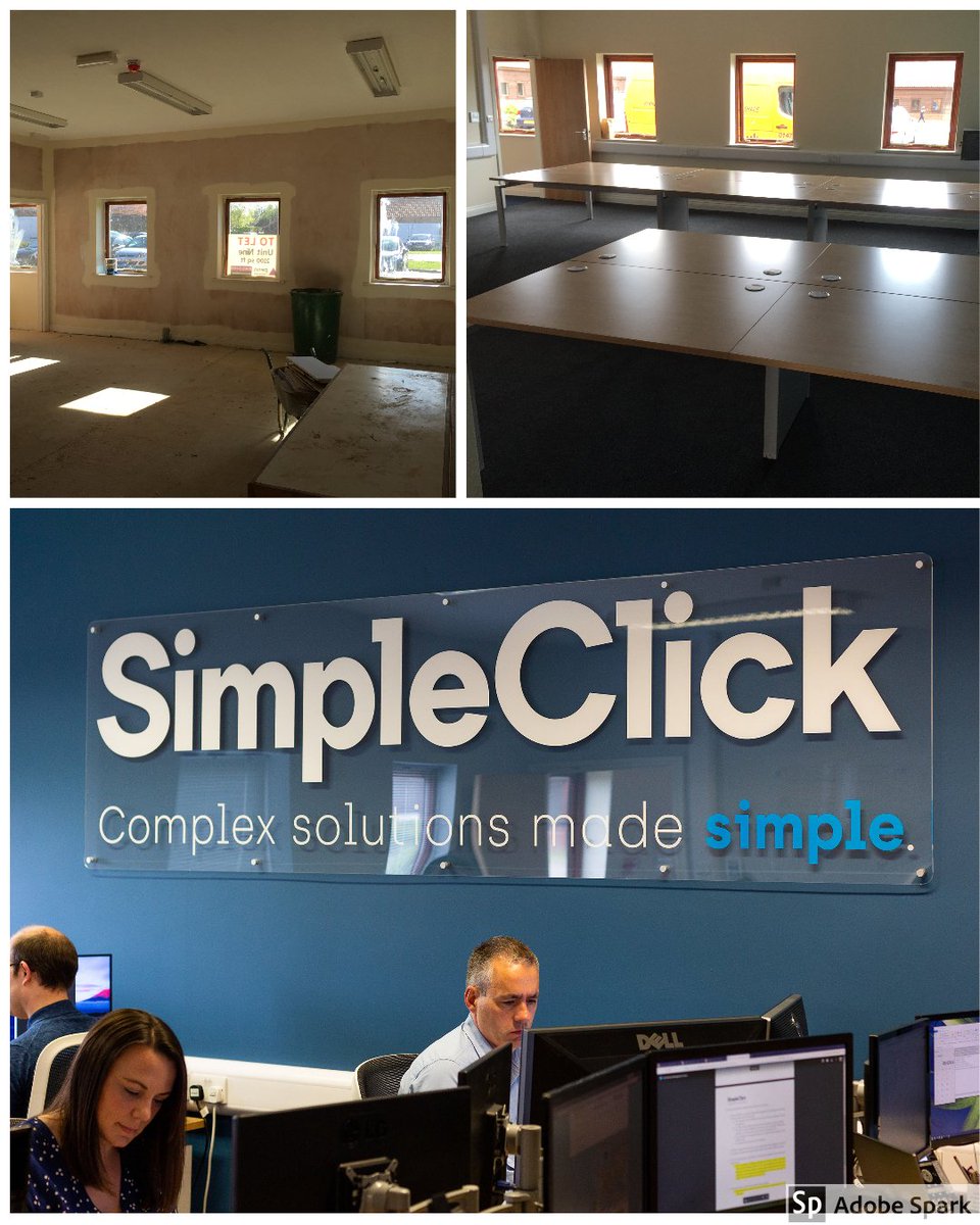 simple_click's tweet photo. It's 5 years since we moved into our offices at the Three Rivers Business Centre! From an empty shell to a colourful office full of our lovely team. We can't wait to be back there full time in the not too distant future.#TBT #simpleclicksuffolk #suffolkbusinessโ https://t.co/uHGmi0gENq