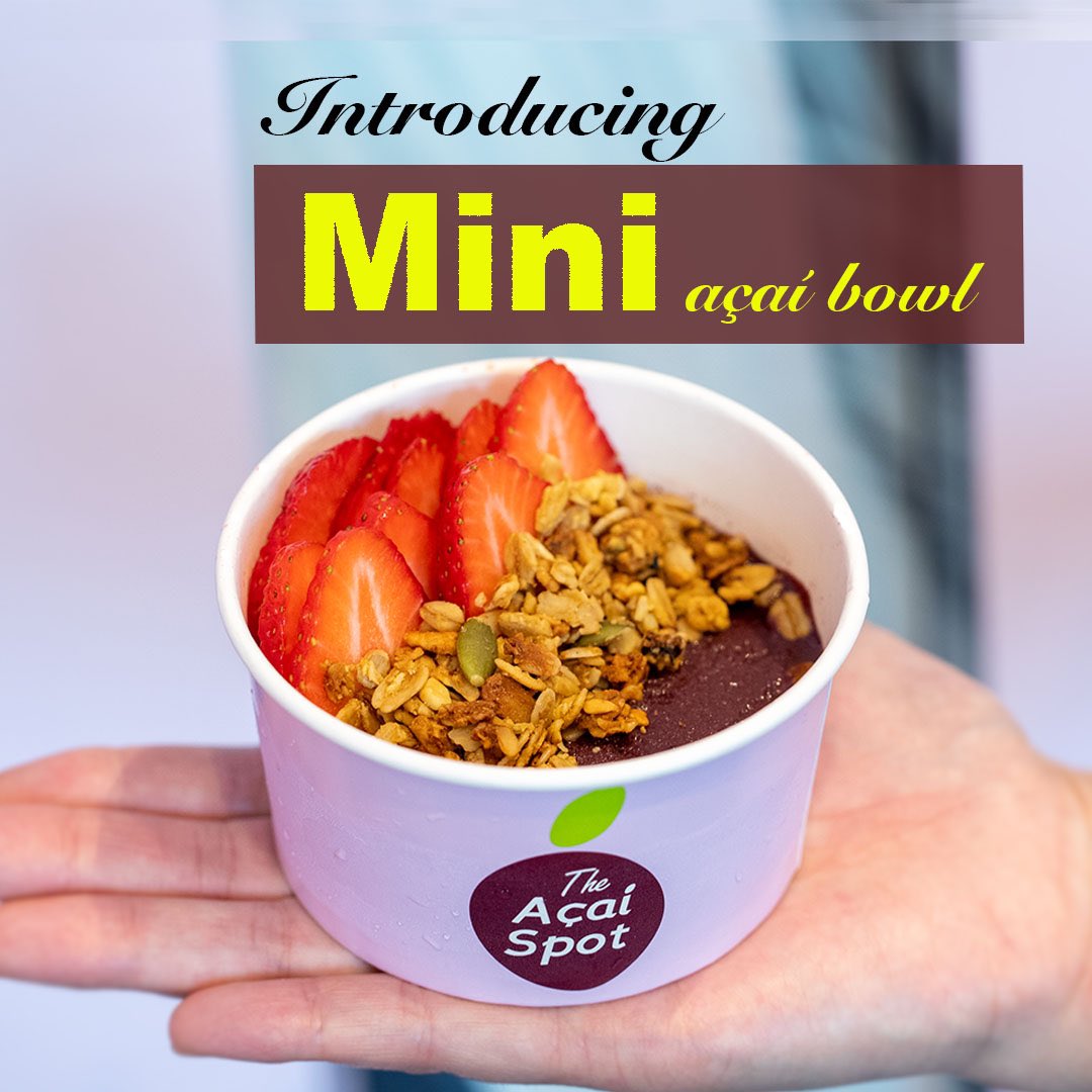 marciosaboya's tweet photo. Today we introduced the Mini Açaí Bowl. Perfect for any time of the day. 

It starts from AED 23 only. 

#innovation #acaibowl #theacaispot #Dubai https://t.co/9prmrze6Y4