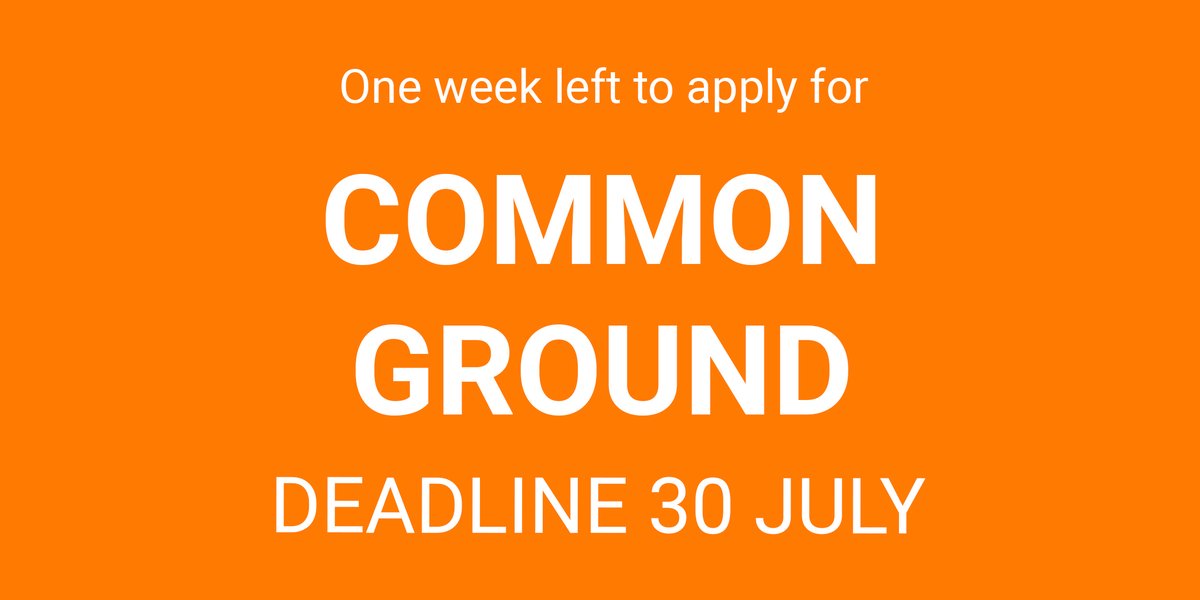 JoinTheSeason_'s tweet photo. ✴️ There are just seven days left to apply for Common Ground ✴️

If you have any questions about your application, get in touch! You can email us on info@seasonforchange.org.uk

Keen to apply for one of our 4 x £10,000 commissions? Find out more ➡️ https://t.co/qdoaCNYquh https://t.co/si1KcpgYgY