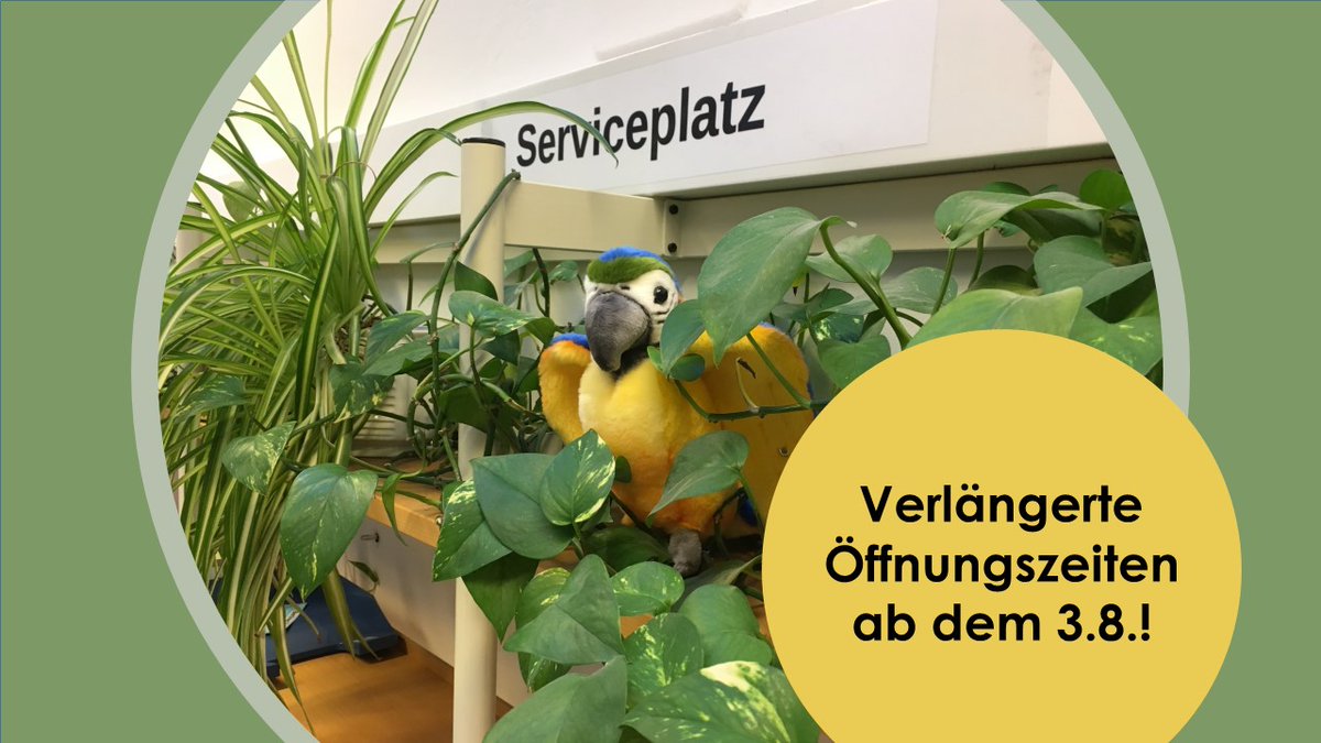 StBibCharlowilm's tweet photo. Wir verlängern ab dem 3. August unsere #Öffnungszeiten in drei Bibliotheken!🥳
Heinrich-Schulz-#Bibliothek und Dietrich-Bonhoeffer-Bibliothek: Mo - Fr, 12:00 - 19:00 Uhr
Adolf-Reichwein-Bibliothek: Mo - Fr, 14:00 - 18:00 Uhr
Mehr Infos wie immer hier: https://t.co/rLrk2DmmWD https://t.co/wTYjklFFBf