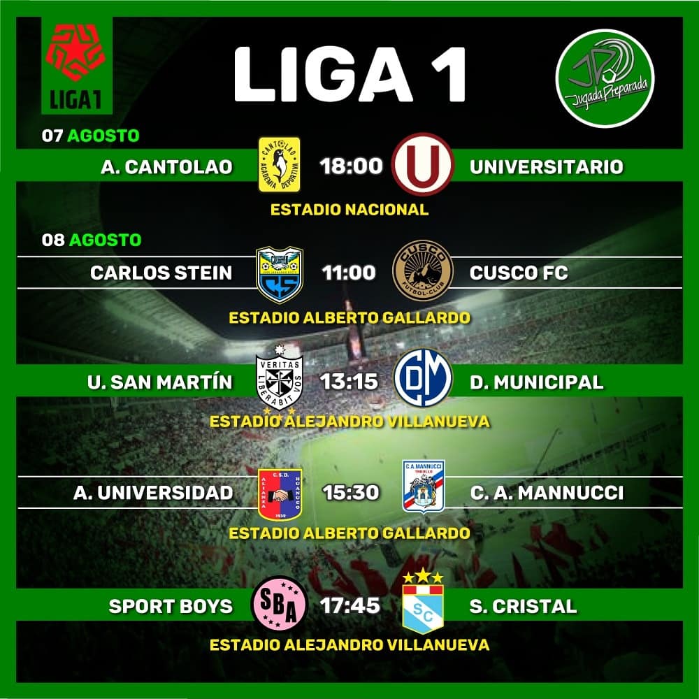 jugada_pre's tweet photo. ¡VUELVE EL CAMPEONATO MÁS DURO!
Se dio a conocer la programación de partidos para el reinicio del Torneo Apertura de la @LigaFutProf. Todos los encuentros se jugarán en Lima.
#FútbolPeruano #Liga1 https://t.co/A0TqkSQR81