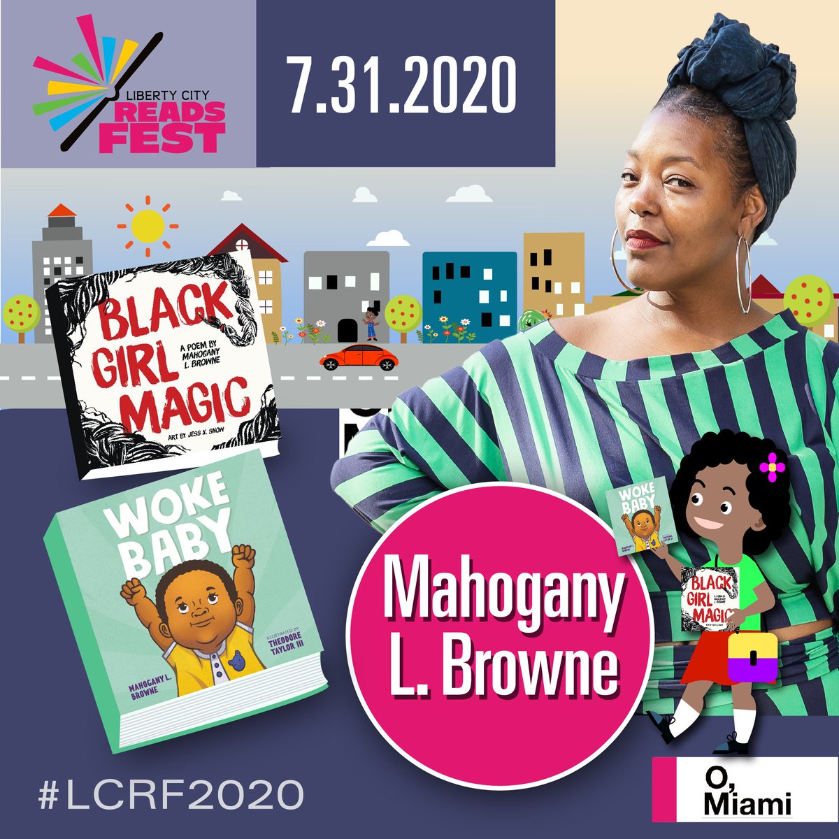 ReadsCity's tweet photo. The big day is almost here and we have some exciting news. Remember to register by visiting https://t.co/5oJVSILgYV. Summer camps are welcome. We'll be giving away some prizes before the event. Thank you @omiamifestival and @mobrowne! Can't wait! #LCRF2020 https://t.co/oxcWf5OUOJ