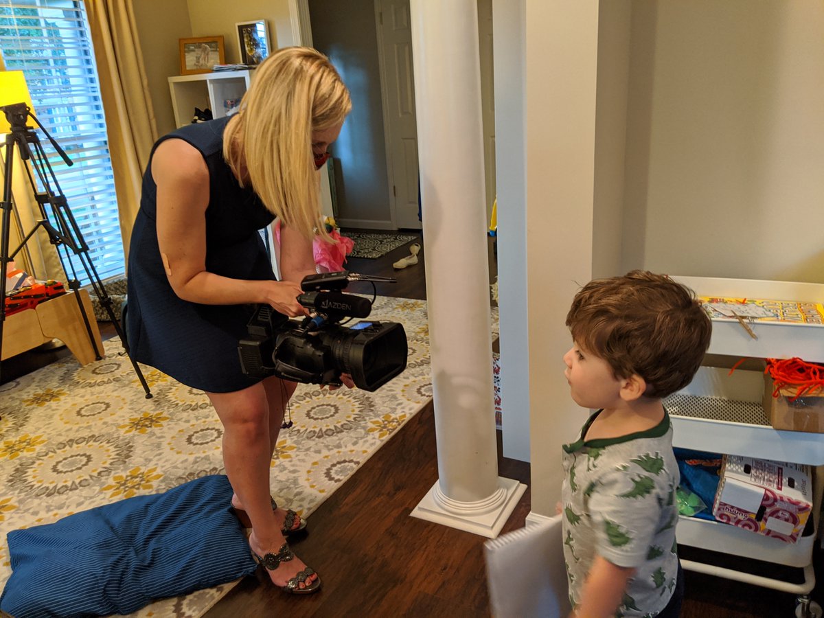KYYouth's tweet photo. Did you catch KYA-kid, Nash, on @SpectrumNews1KY? KYAer @JessieWhitish shares w/ @AshleighMNews how, like most families, she is grappling w/ sending her son to #childcare or continuing the difficult balance of learning, childcaring, and working from home: https://t.co/yywCHTODZg https://t.co/Kf16XaLxeB