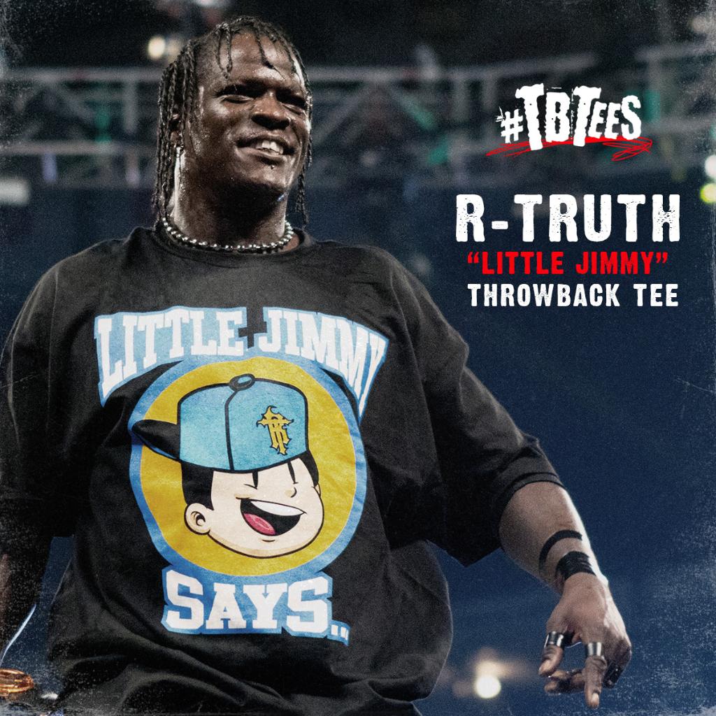 WWEShop's tweet photo. New #RTruth #LittleJimmy Retro Tee available now at #WWEShop! #WWE #tbt #tbtees
https://t.co/Iu3dwg52fP https://t.co/OvK17aVe9d