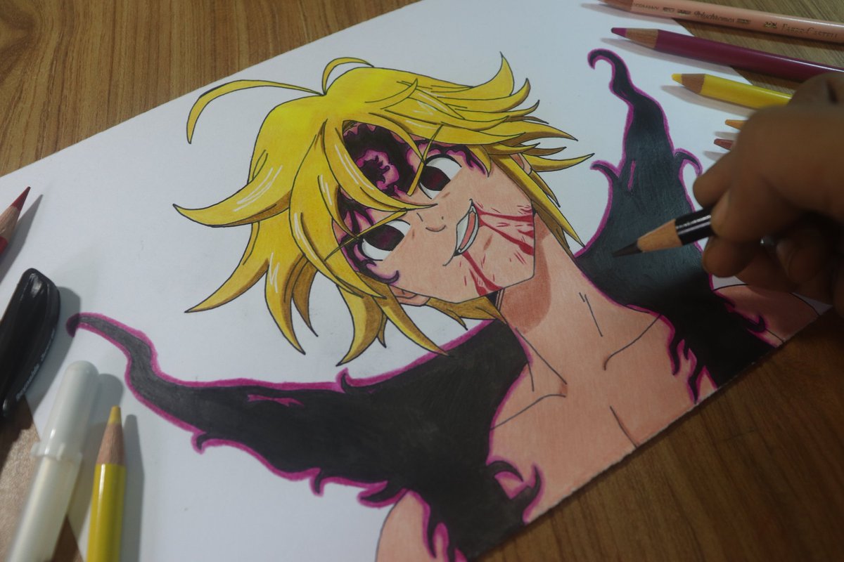 ArtwithAnwit's tweet photo. Drawing : Melodias (The Seven Deadly Sins)
#art #meliodas #TheSevenDeadlySins #drawing #artist https://t.co/zqiomOJVkc