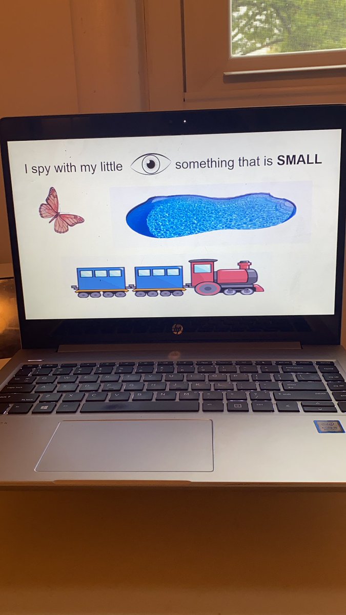 GraceKOMalley's tweet photo. Today on Zoom we will be playing “I Spy with My Little Eye” #collskind #collsacademic #summerfun #prekvirtuallearning https://t.co/9JWGlfBeEh