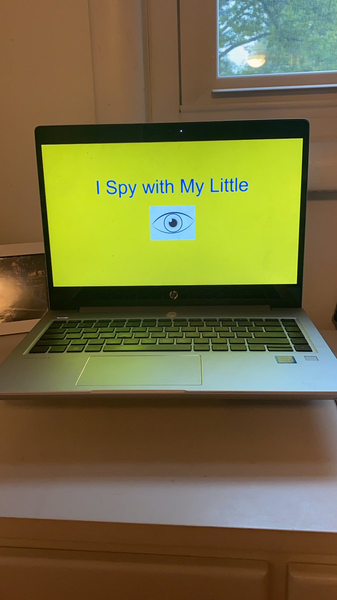 GraceKOMalley's tweet photo. Today on Zoom we will be playing “I Spy with My Little Eye” #collskind #collsacademic #summerfun #prekvirtuallearning https://t.co/9JWGlfBeEh