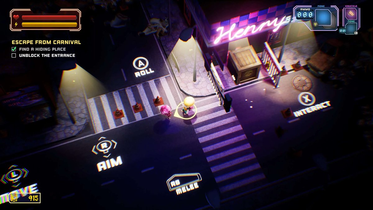Hey, there's a bar just up ahead. Let's hide in there. 
#indiegame #gamedev #GameDay  #indiedev
Join our Discord : discordapp.com/invite/5fPVqqa