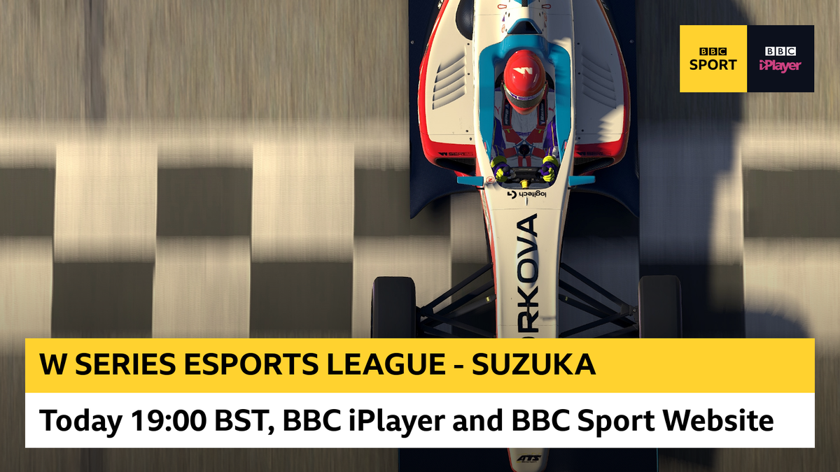 WSeriesRacing's tweet photo. Don't forget you can tune in tonight's #WSeriesEsportsLeague race via @BBCiPlayer and the @BBCSport website. 

⏰ 19:00 BST
🔗 https://t.co/AhTZCFrVFk https://t.co/5qwokL2Xi9