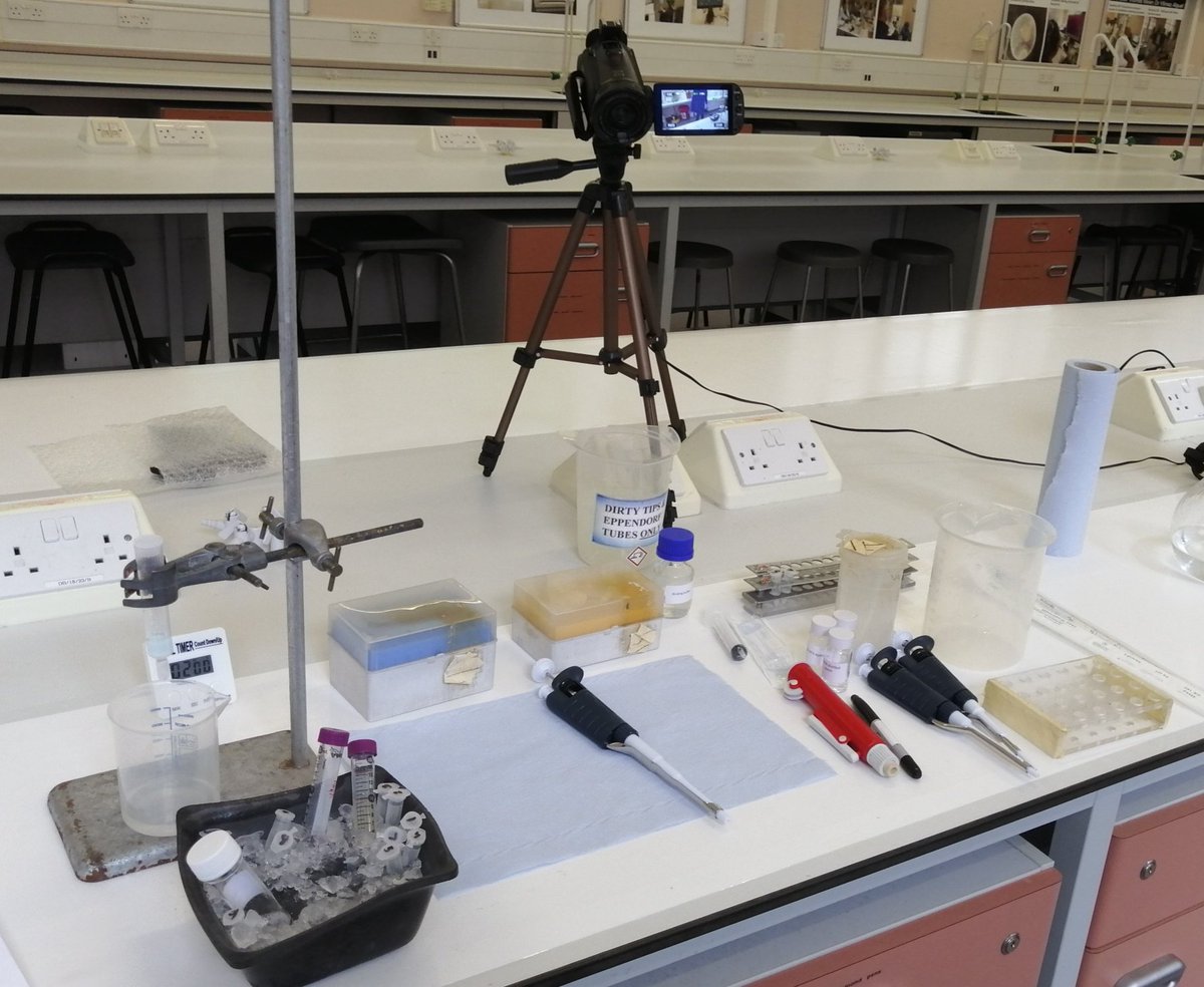 Spent the morning recording a video to show biochemistry students @imperialcollege how to do nickel affinity chromatography! It felt nice to do some lab work after 4 months!