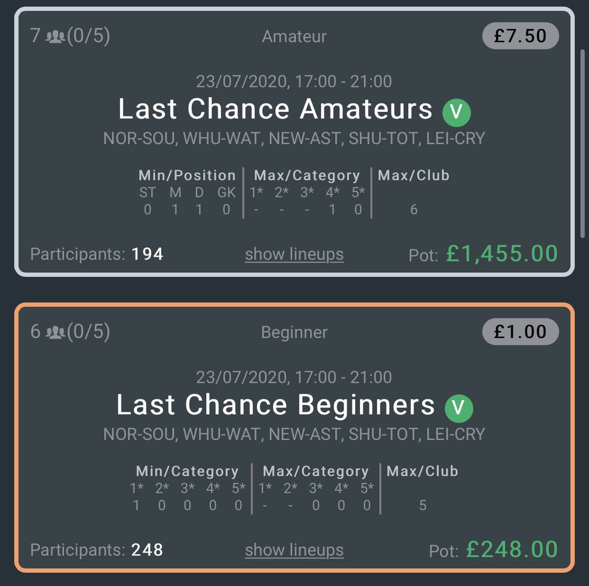 Footstock's tweet photo. 🚨 5pm deadline 🚨
Bonus last chance to pick up a #FSWorldChampionship 🎫 worth £100
Ticket available to the winner of the pro, amateur and beginner tournaments tonight! 🎁
Good luck all ☘️
#VirtualThursday https://t.co/xwYoep4FTY