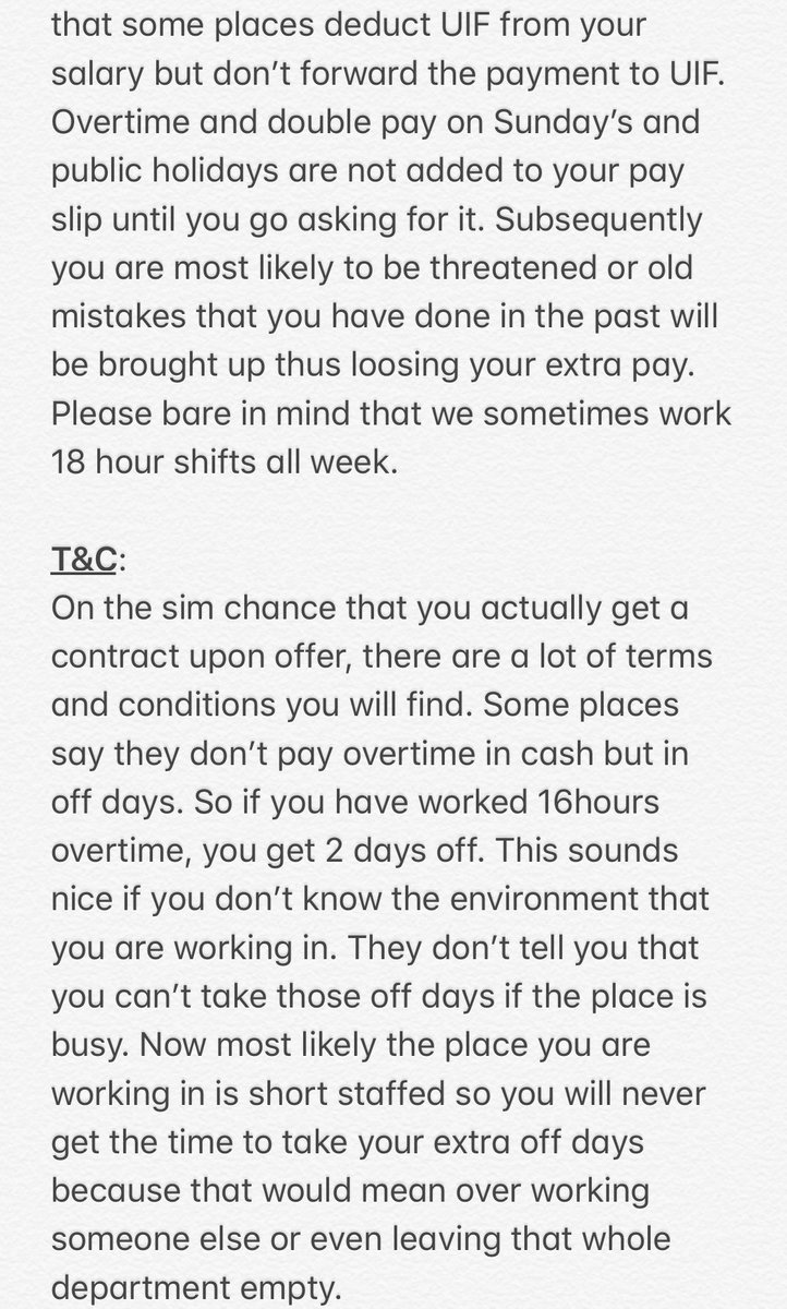 ThokozaniChili's tweet photo. #RestaurantProtest
🚨🚨So I wrote a letter about the Tourism and Hospitality industry. Please read! It highlights all the injustices that we face as employees and job seekers. Those who want to share their experiences can share too. I’m tired of being quiet. 🚨🚨
Part 1: https://t.co/KyPxTMO7Rn