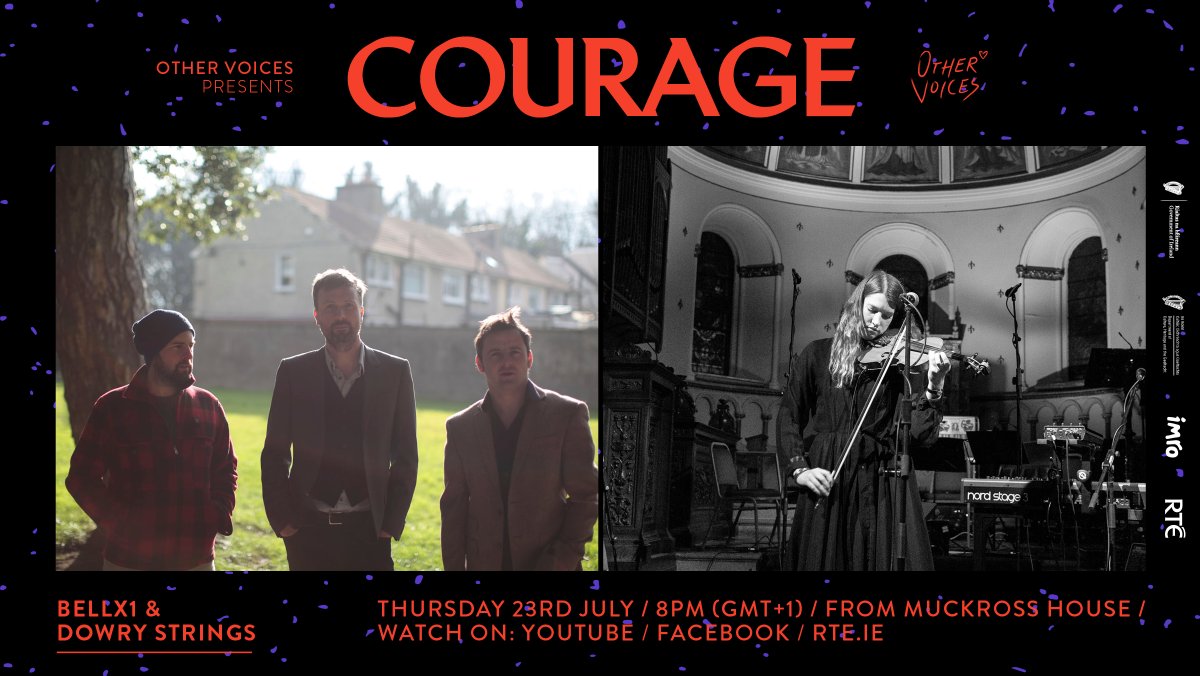 We are delighted to welcome <a href="/BellX1/">Bell X1</a> &amp; Dowry Strings 
<a href="/enabrennan/">Éna Brennan</a> to Muckross House.
Tune in to our Facebook Live tonight at 8pm as they perform from our Drawing Room as the final location on the Other Voices #Courage2020 tour. 
#muckrosshouse #cultureireland #discovermore