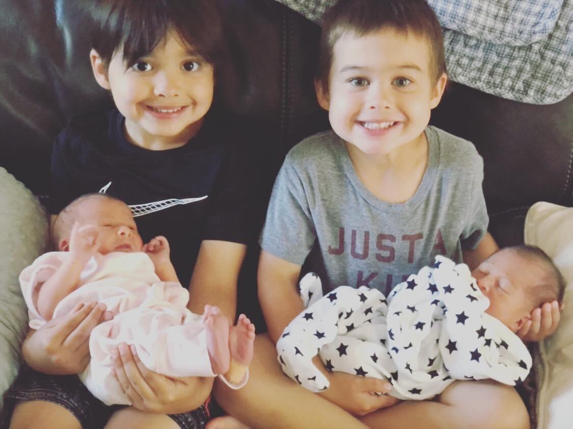 coachmeansAL's tweet image. My amazingly awesome rockstar (could go on for days 😍) of a wife Lissette and I are happy to introduce Maximus💙 and Lola💜 to Shoremen &amp;amp; Shoregal country! Born on 7/11 #blessed #familyof6 #shoremen #shoregal