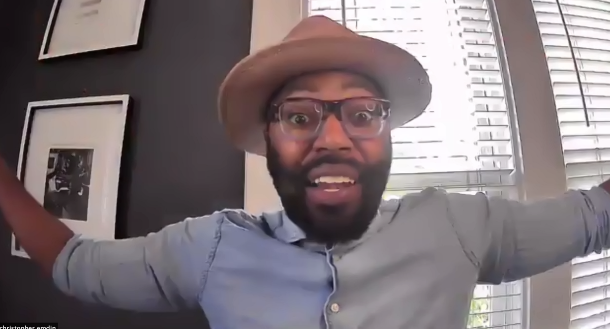 pgilders's tweet photo. "If you're trying to get to year that is good enough, you will never get to the year that is great. 2020 is not 2019!" @chrisemdin #edchat #EUEdChat #UKEdChat #CAEdchat #WeAreCUE #SuptChat #LeadUpChat #LeadLAP #DistanceLearning #OnlineLearning https://t.co/CoODoM5rn8