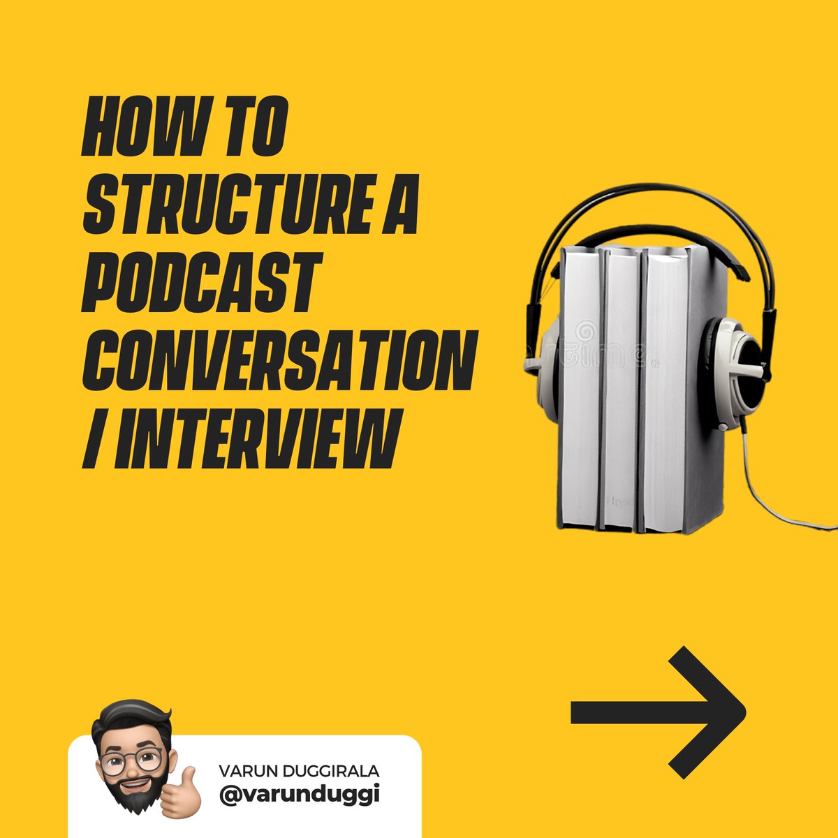 varunduggi's tweet photo. Structuring a conversation on a podcast is something that involves a little more than framing the questions, it’s about figuring a way to build an engaging narrative while covering all the bases you set out to cover & some beyond what u thought you would. #podcasthacks #podcast https://t.co/OzdSJRlUw9