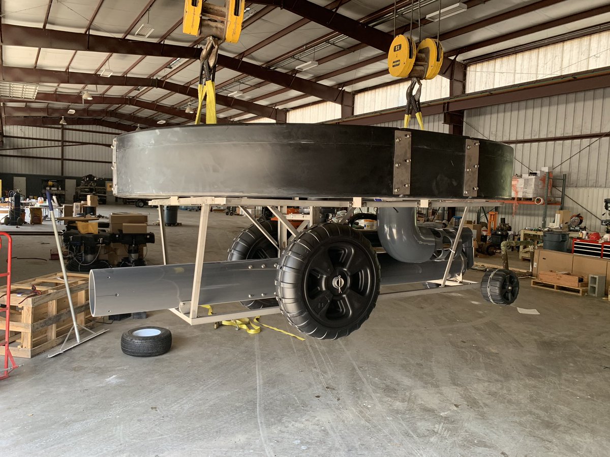 Lake_Mgmt_Svcs's tweet photo. What’s everyone else putting their @otterbine_H2O giants together on? #lakemanagement #normalwednesday #firstinclass https://t.co/MyDkV6fcK6