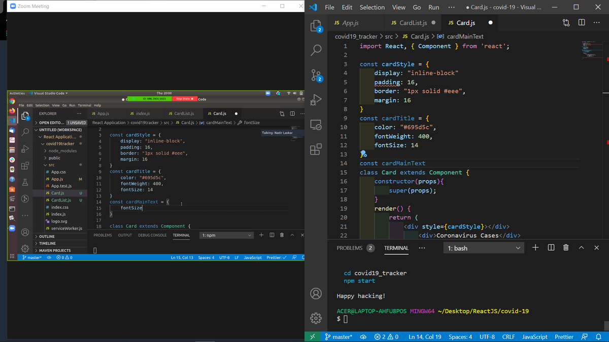 simonDungeon_'s tweet image. #day5 of #gslearningcontest 

Today was the last date of @gssummit2020 and has to say  I learnt a lot in these 5 days. This has been a great initiative by @Girlscript1 .

Thank you to our mentor @nadirlaskar for @reactjs
.Raised hand with part between middle and ring fingers!