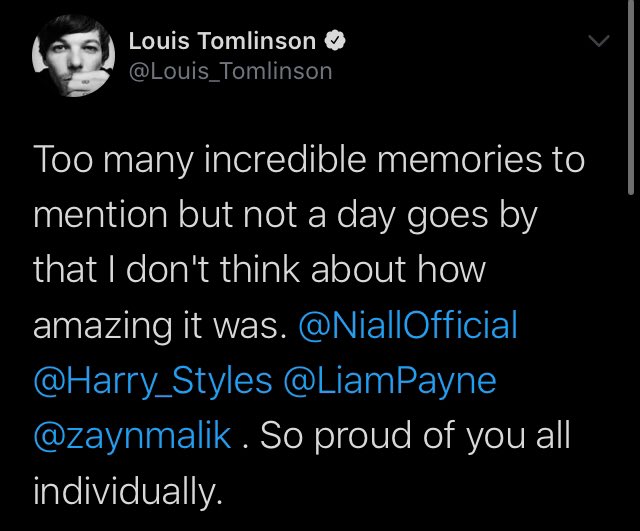 LHupdates's tweet photo. Tweets about #10YearsOfOneDirection by: Harry Styles, Louis Tomlinson, Liam Payne and Niall Horan.  ❤️ https://t.co/SSWuS8u9nt