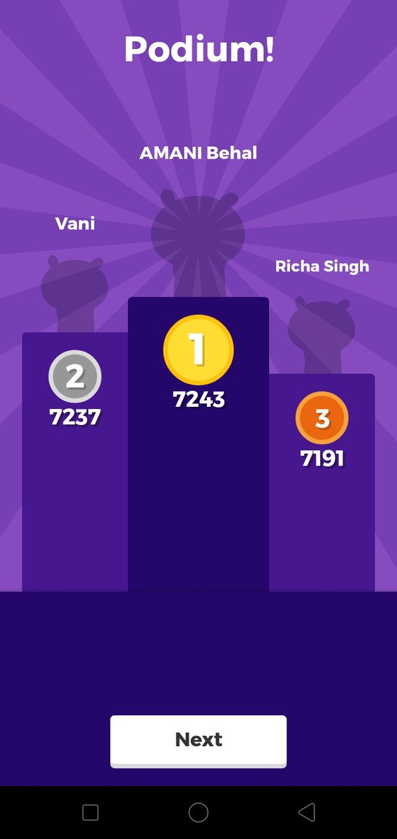 Navpree38460786's tweet photo. #students of UKG A #enjoyed kahoot @RemoteLearning 
@Prabhjo60556013 
@raminde94301780 
@Navpree38460786 
@STSWSRAJGOMAL @Sukhwin87653380 
@BelaSha20301917 @MicrosoftTeams https://t.co/A8Cy1r6WXo