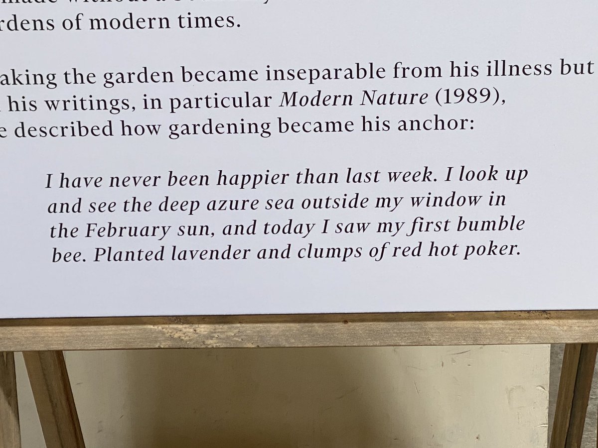 Surprisingly emotional reading Jarman describe his garden as his anchor. How many of us adrift have felt grounded in nature over the last few months?  @GardenMuseumLDN  #ProspectCottage