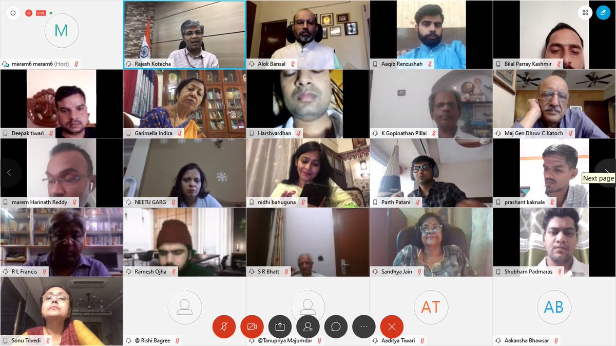 indfoundation's tweet photo. Shri Vaidya Rajesh Kotecha (@secymoayush), Secretary, Ministry of AYUSH (@moayush), Govt of India, addressed the India Foundation Web Dialogue and interacted with the Participants in an engaging Q&A Session. #IFwebDialogue https://t.co/pJdefsjrtf