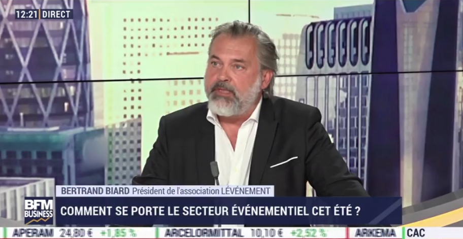 .@BertrandBiard, Président de <a href="/LEVENEMENTAsso/">LÉVÉNEMENT</a>, était l'invité de « L’Heure H » d'<a href="/ErwanMorice/">Erwan MORICE</a> sur <a href="/bfmbusiness/">BFM Business</a> pour continuer de porter la voix du secteur événementiel > lnkd.in/e8r5C8h 

#lheureH #eventprofs #LÉVÉNEMENT #relance #crisesanitaire