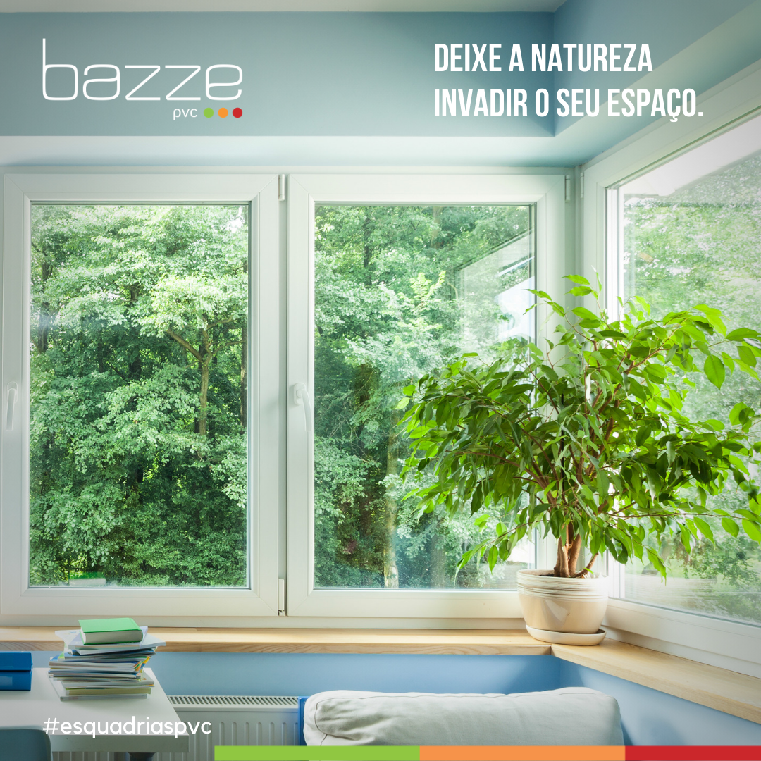 BazzePvc's tweet photo. As esquadrias em PVC da Bazze PVC proporcionam maior entrada de luz natural e ventilação, além de integrar a natureza ao redor. Viver cercado da natureza é uma delícia. Aposte no mix de tons e texturas, tamanhos e formatos. Essa mistura deixa o espaço muito mais interessante. https://t.co/5TC1ojJP7m