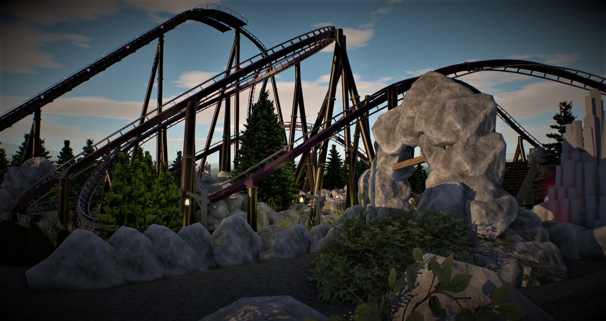 RobinBoudewyns's tweet photo. After a long break, I started to finish one of my first themed areas (only with NL2 props). Including a trilling wingcoaster called "Någador".🐲

@nolimitscoaster

#någador #wingcoaster #bolligerandmabillard #bandm #nolimits2 #imagineering #rollercoaster https://t.co/i5YLjnRqnP