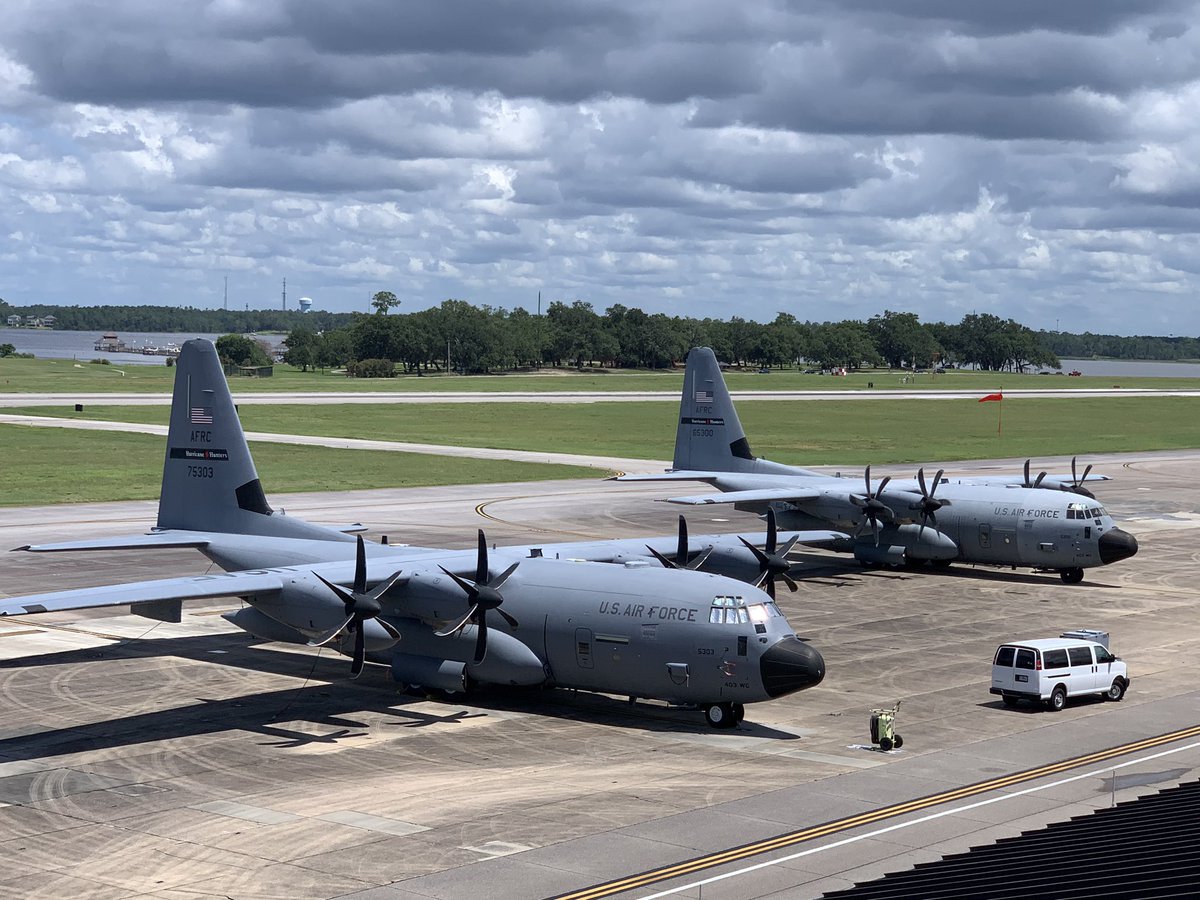 53rdWRS's tweet photo. Storm season is in full swing and our 10 #WC130J #SuperHercules are #ReserveReady to accomplish our aerial reconnaissance weather mission. Shoutout 📣 to all the #maintainers sustaining the fleet.
✈️⛈🌪🌊
#ReserveResilient #ReadyAF #WeatherReady #AMXS @403rdWing @NHC_Atlantic https://t.co/wPDOt7uTVQ