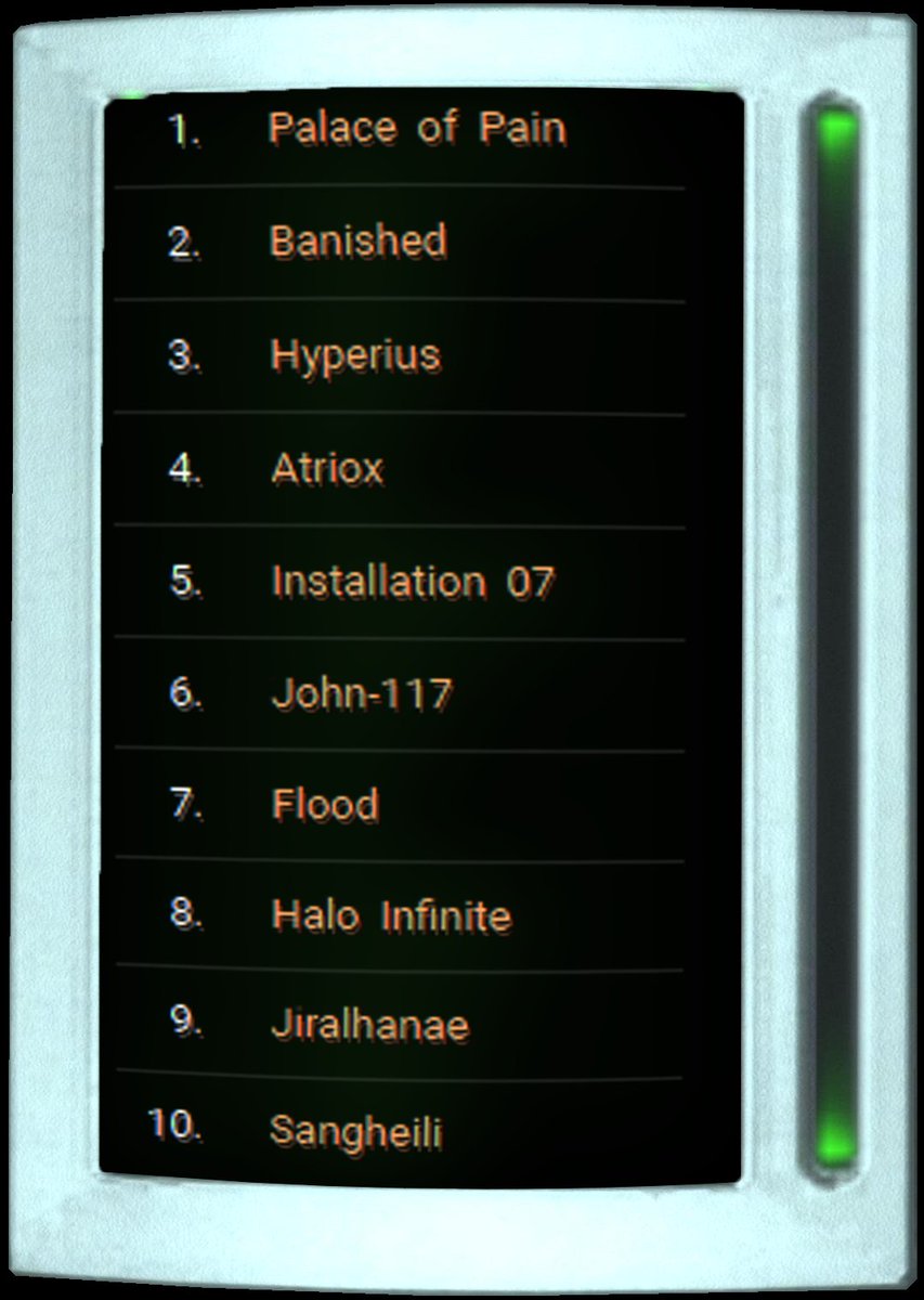Halopedia's tweet photo. In the final hours before we are shown Halo Infinite, we thought it would be interesting to showcase the top ten most visited pages on Halopedia yesterday! https://t.co/WNfnMV0PqK