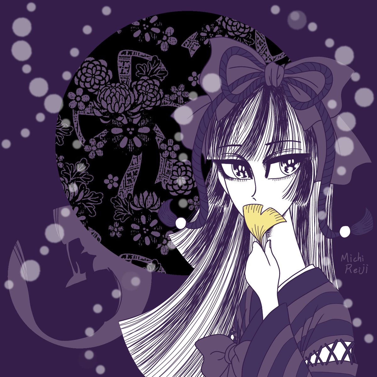 道 零司 創作フェス 暗めのイラストを描きます 和風やゴシックな影のある女の子が好きです