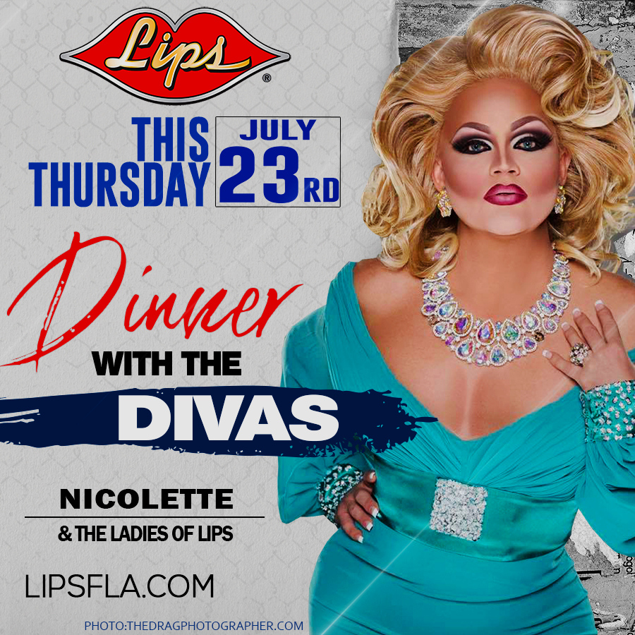 LipsFla's tweet photo. TONITE!  Come out and join the Ladies of Lips for dinner, drinks and a FABULOUS SHOW!  Florida's ULTIMATE in DRAG DINING!

 #thursday #thirstythursday #livemusic #cocktails #nightlife #love #thursdaythoughts #instagood #thursdayvibes #tbt https://t.co/ExGScADz9w