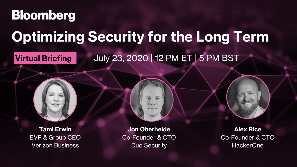 BloombergLive's tweet photo. TODAY: We're having important conversations on keeping your data secure, while working through the challenges of Covid-19 with @duosec's @jonoberheide, @HackerOne's @senorarroz, @OneLogin's @vrpegueros & @VerizonBusiness' @TamiErwinVZ #OptimizingSecurity
https://t.co/wWhEqNv4On https://t.co/GYIsYXbcMf