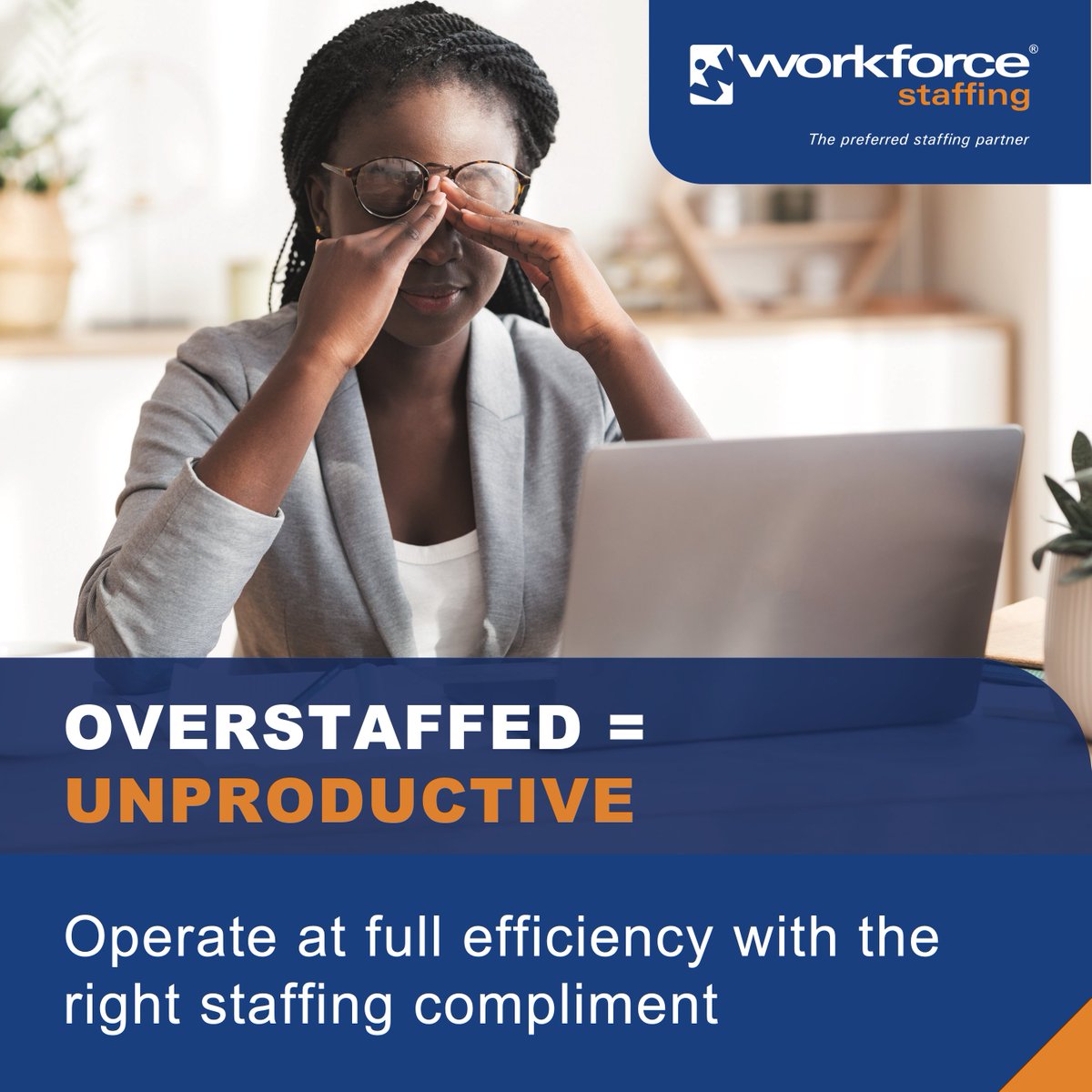 WFStaffing's tweet image. Overstaffed = Unproductive
Operate at full efficiency with the right staffing compliment.
#staffingsolutions #productivity #forthelongrun