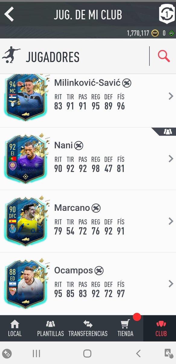 jos177's tweet photo. @EASPORTSFIFA @EASPORTSFutbol no entiendo qué pasa, Marcano está en tots y no lo están dando en sobres. https://t.co/nzXcLBn0z4