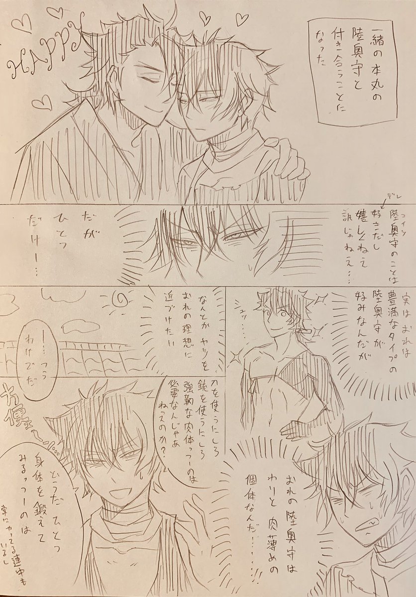 鍛えむつひぜ
恋刀を自分の理想の体型にさせようとしたら… 