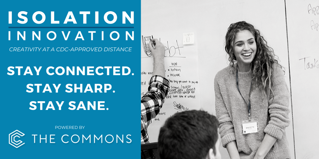 TheCommonsWI's tweet photo. Last day to RSVP for our FINAL Isolation Innovation of the summer!
We'll be working with a #Fortune500 company - you don't want to miss it!
Register here: https://t.co/OOReO9ax3r
#isoinno #isolationinnovation #thecommonswi #virtualnetworking https://t.co/vmpulH3k2F
