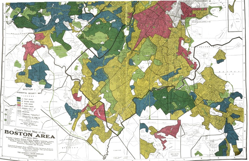 ZachAtInterise's tweet photo. Take a look at the original redlining maps the HOLC put together in the New Deal era. Studies have shown that the effects of these maps continue to be felt today. 
https://t.co/OTDGQHEhAw https://t.co/al0qUxDLX5