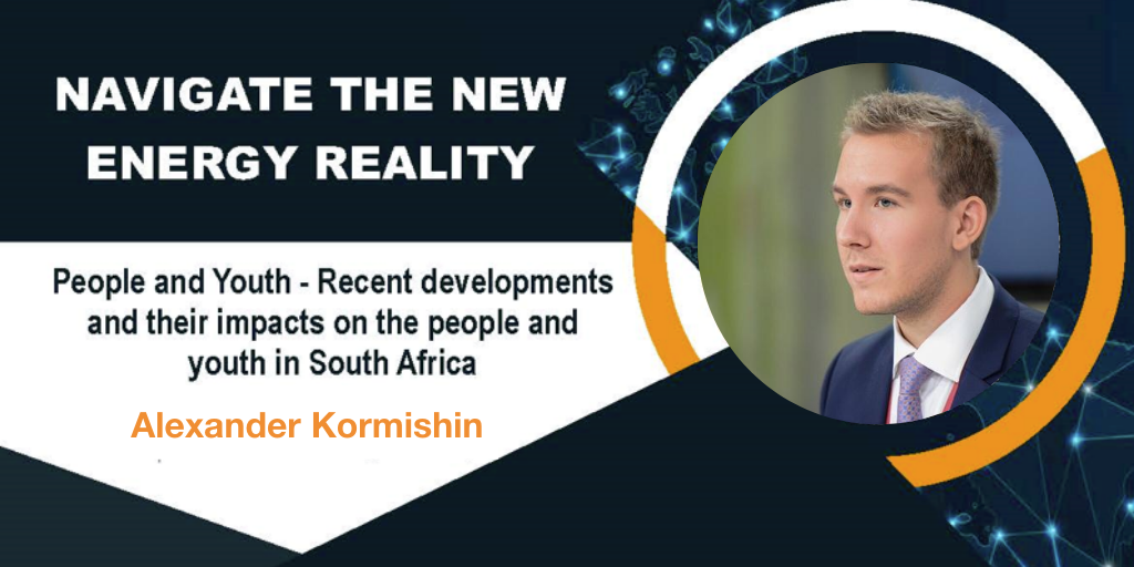 SANEANPC's tweet photo. Alexander Kormishin, BRICS Youth Energy Agency considers Black Swans countries are most likely to face ranging from major environmental disasters, political & economic crisis to green technologies breakthrough #ThinkingEnergy #YouthInEnergy
@DMRE_ZA https://t.co/diFwccgR4Y
