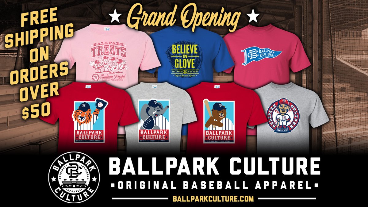 BallparkCulture's tweet image. Baseball season starts today! Ballpark Culture also offers designs with the littlest baseball stars in mind! #BallparkCulture #baseball #MLB #GrandOpening