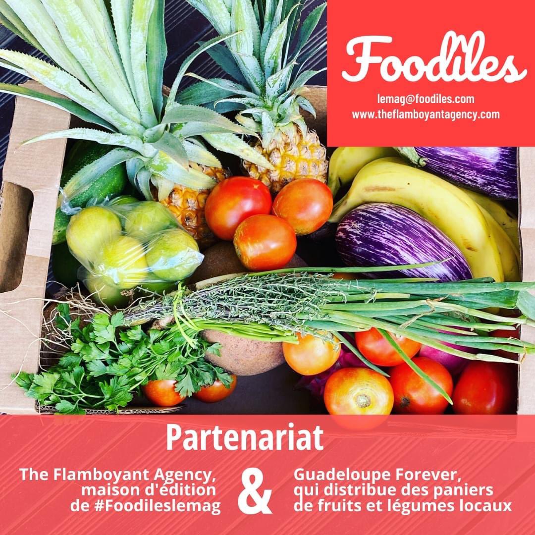 NOUVEAU ! 
Retrouvez le nro 5 de Foodîles dans les paniers de fruits et légumes locaux de Guadeloupe Forever, livrés aux quatre coins de l'archipel, mais aussi à Saint-Martin et Saint-Barth ! Les exemplaires sont aussi disponibles au Comptoir
#foodileslemag