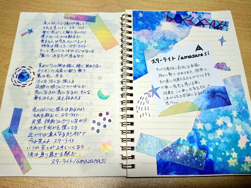 歌詞書写 Min T ミント