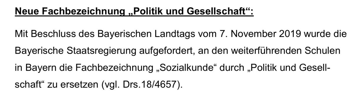 Ab nächsten Schuljahr dann Politik- und Gesellschaftslehrer, Lehrer für Politik und Gesellschaft oder im ersten Halbjahr Politiklehrer, im zweiten dann Gesellschaftslehrer ...? Wie nennen sich die Lehrkräfte bzw. wie heißt das Fach in Euren Bundesländern?   #twitterlehrerzimmer